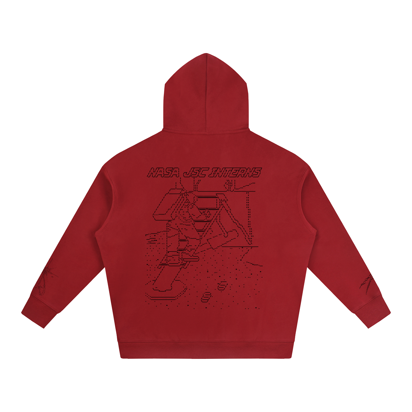 Ascii Art Hoodie, Black Design version