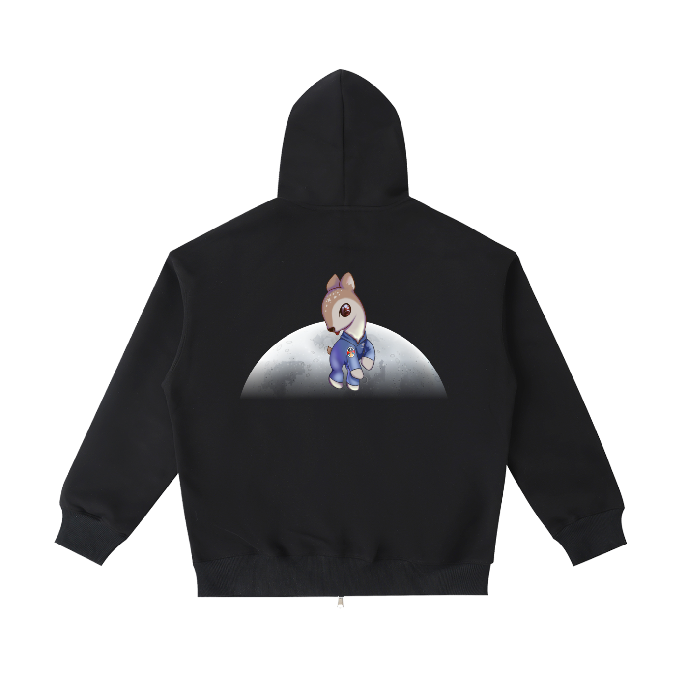 Astro Deer Zip-up, Dark Version