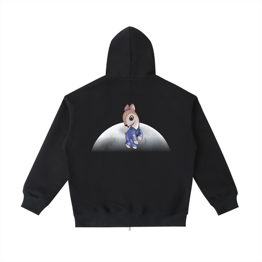 Astro Deer Zip-up, Dark Version