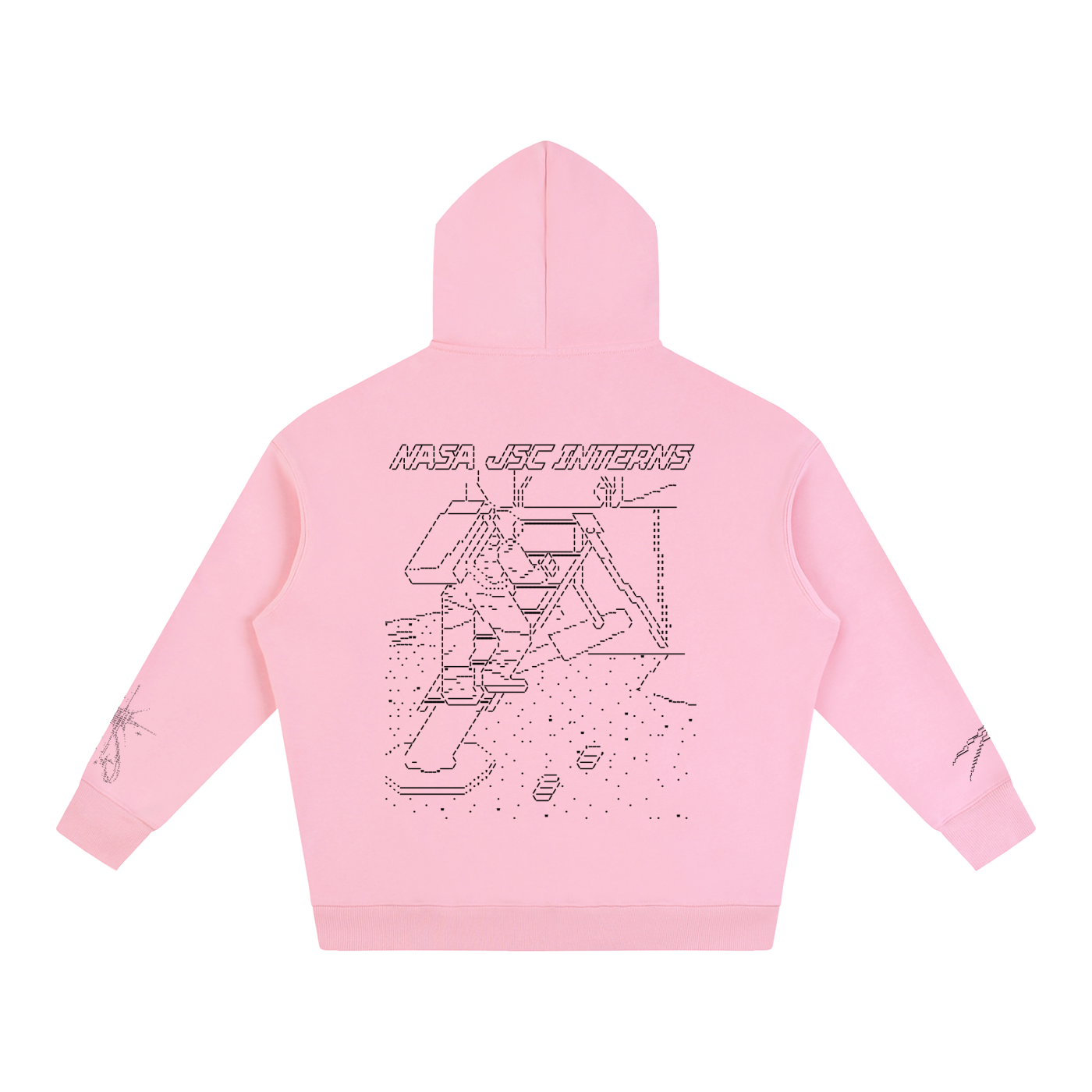 Ascii Art Hoodie, Black Design version