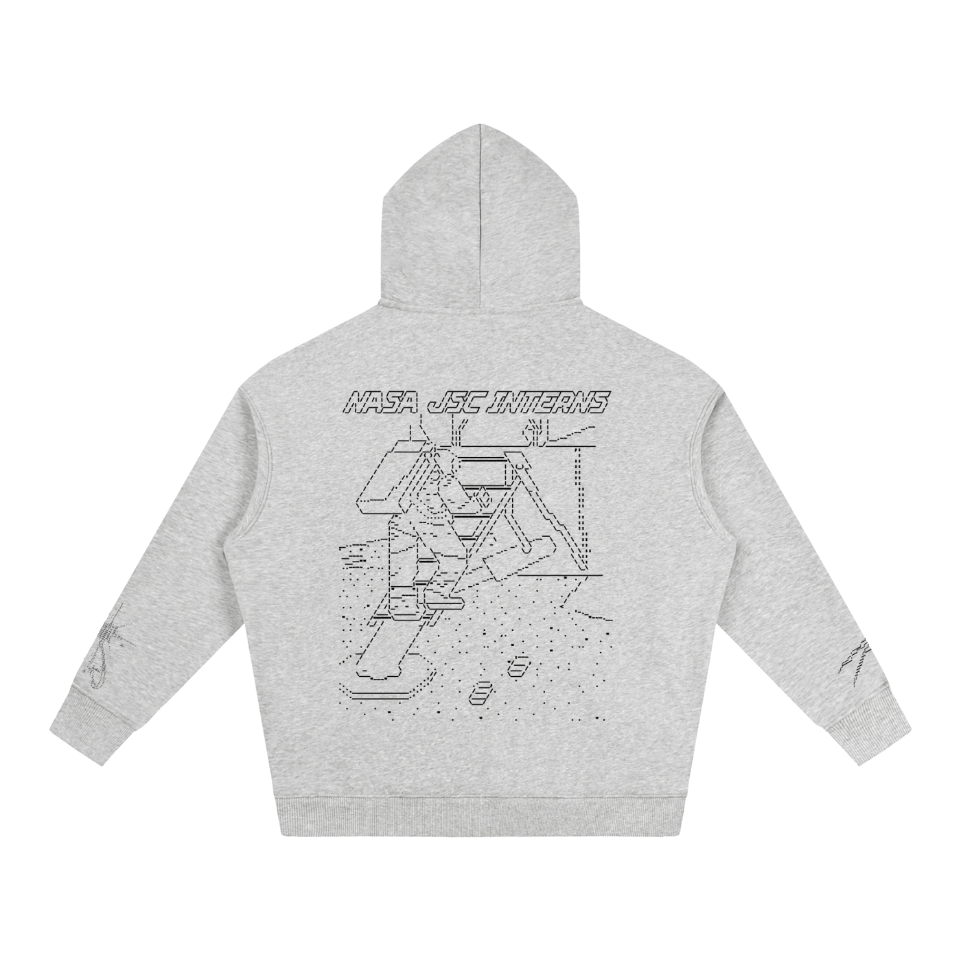 Ascii Art Hoodie, Black Design version