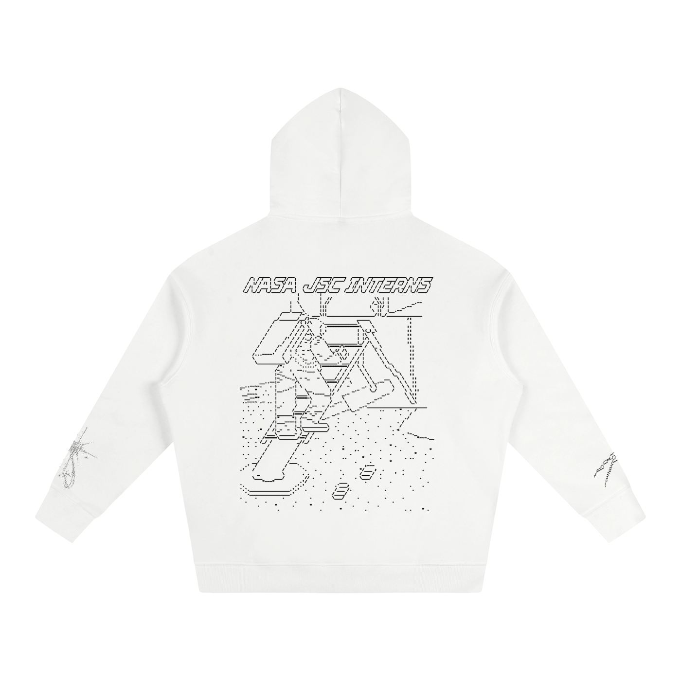 Ascii Art Hoodie, Black Design version