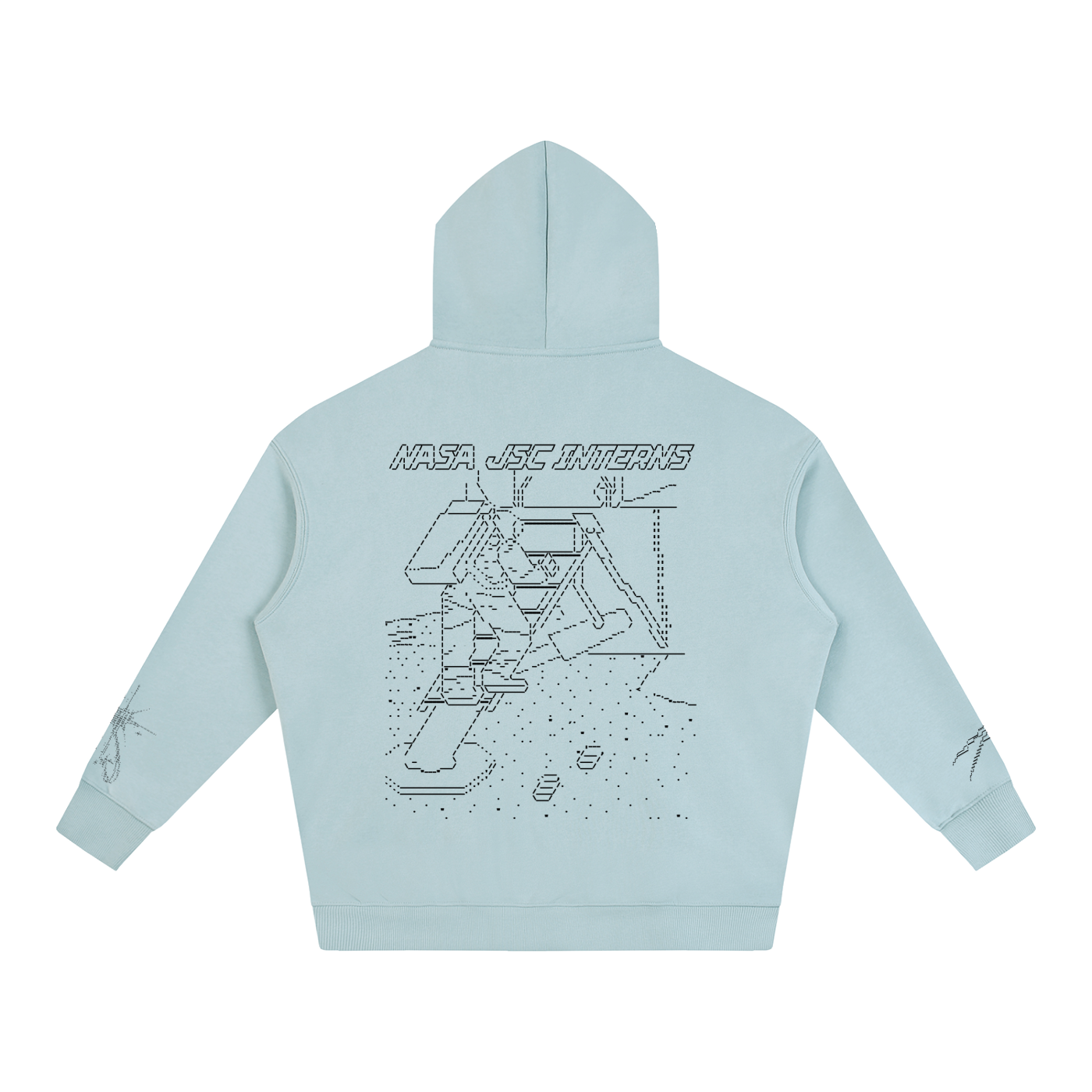 Ascii Art Hoodie, Black Design version