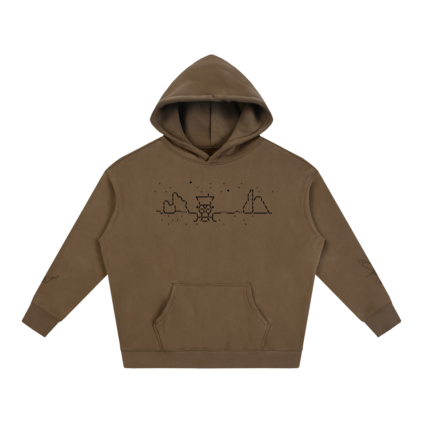 Ascii Art Hoodie, Black Design version