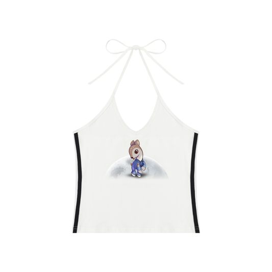 JSC Deer Halter Crop Tank Top