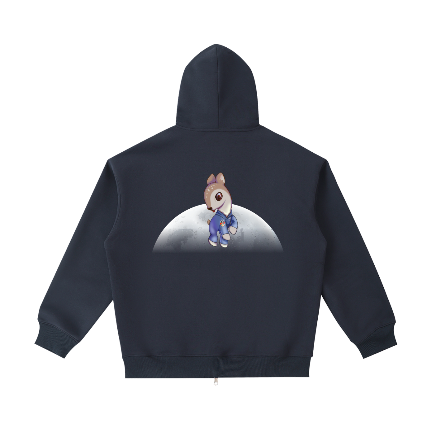 Astro Deer Zip-up, Dark Version
