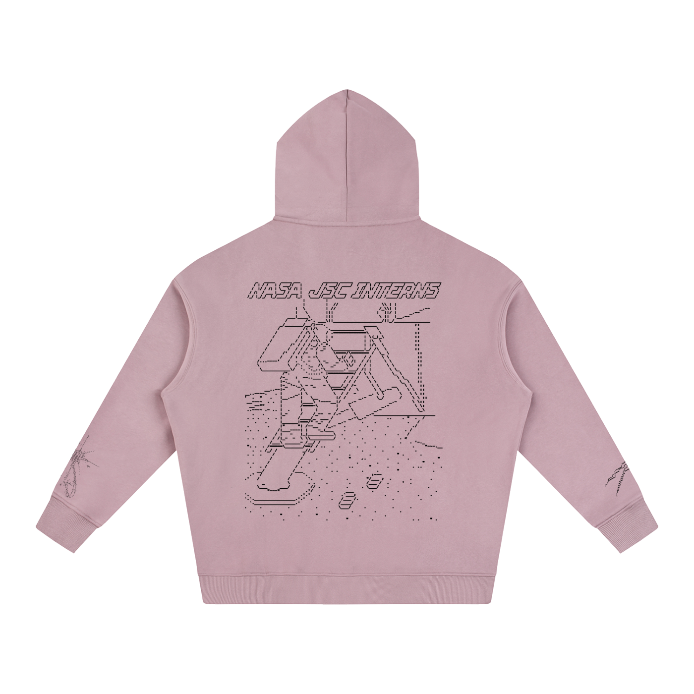 Ascii Art Hoodie, Black Design version