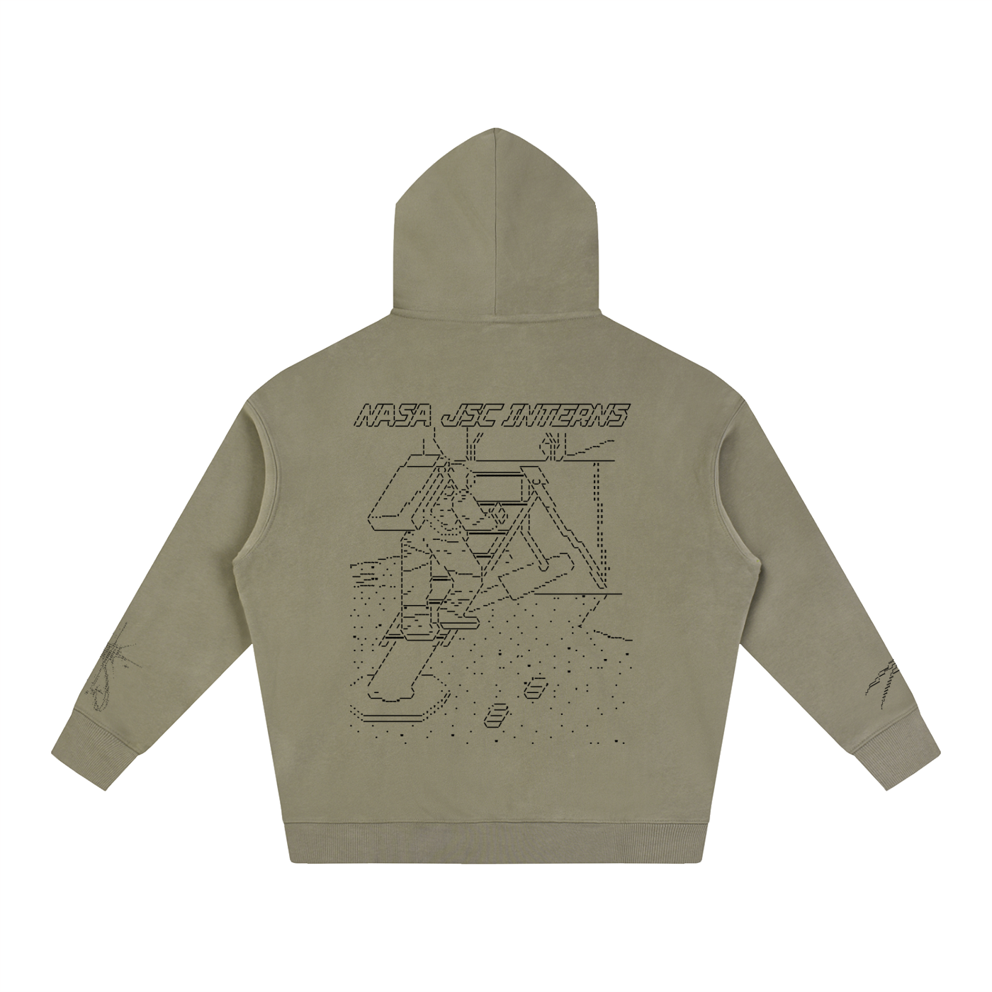 Ascii Art Hoodie, Black Design version