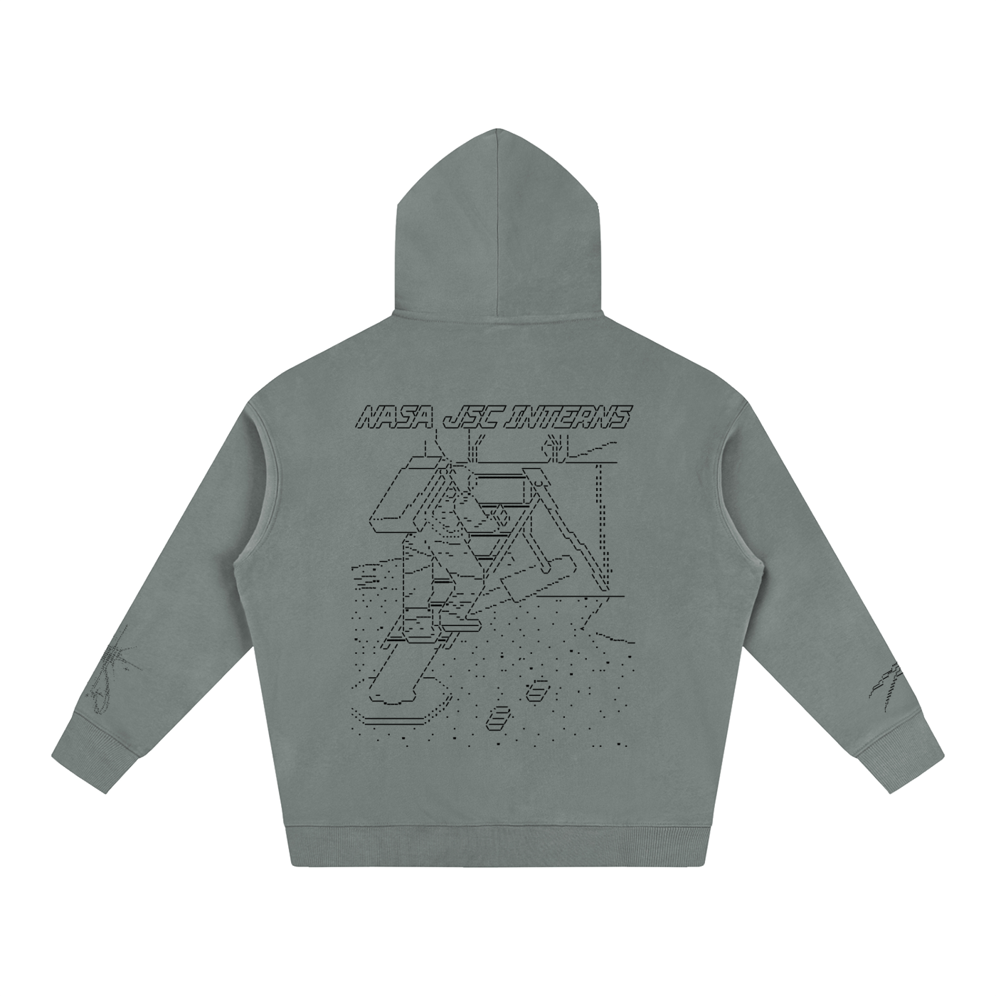 Ascii Art Hoodie, Black Design version