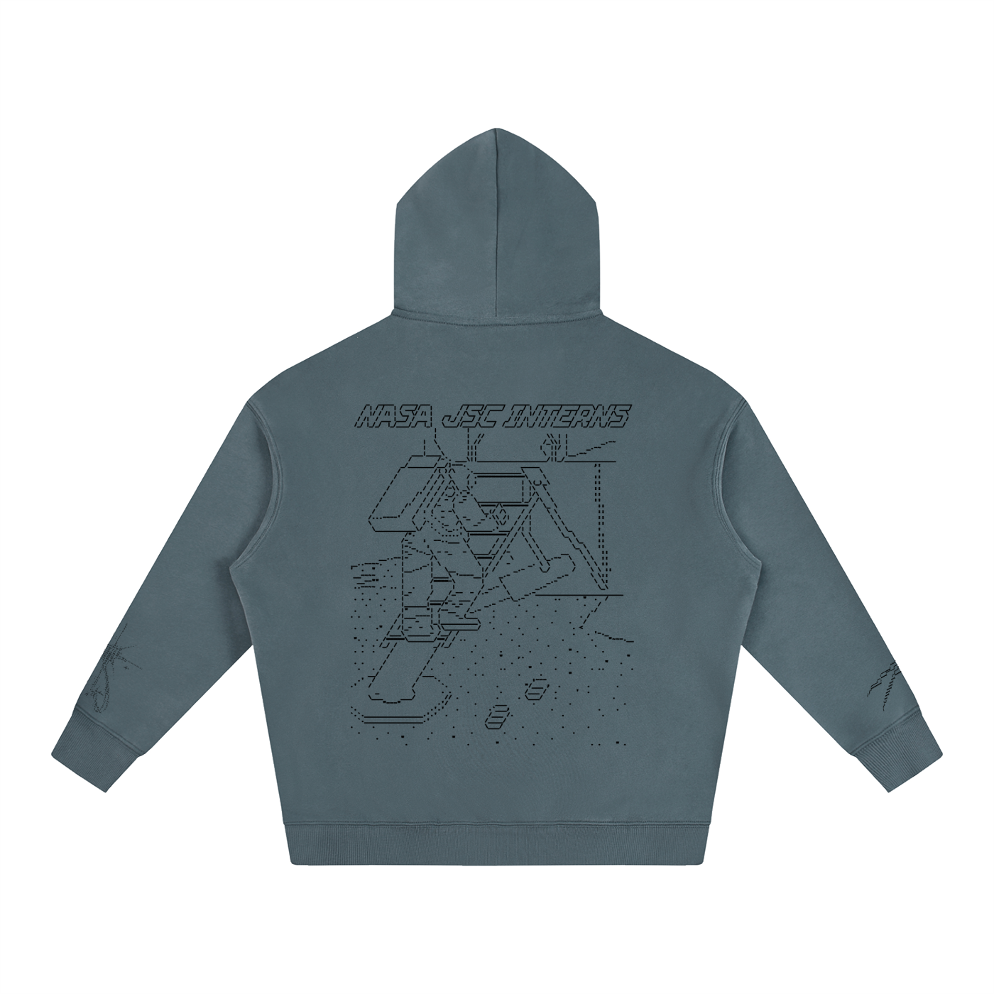 Ascii Art Hoodie, Black Design version