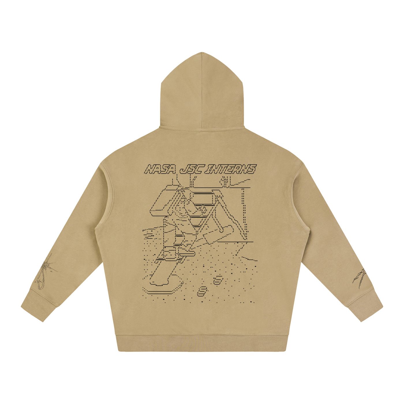 Ascii Art Hoodie, Black Design version