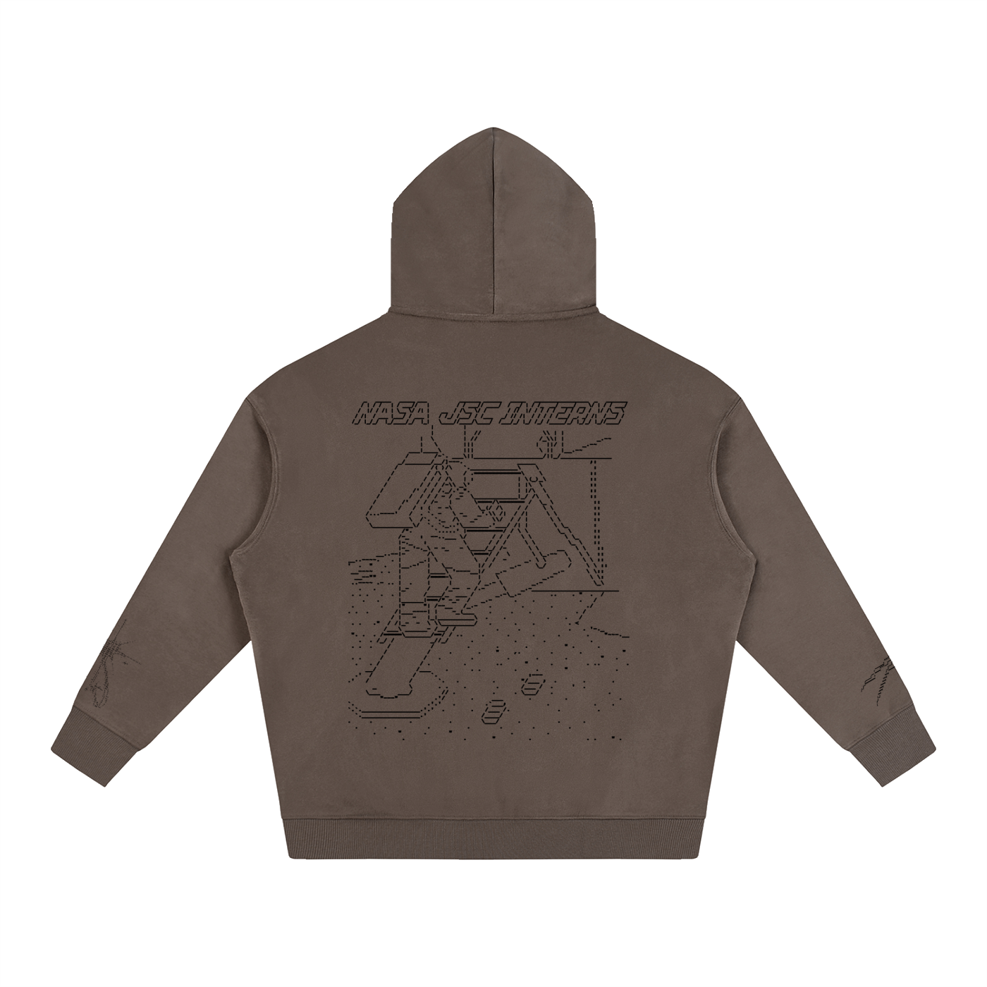 Ascii Art Hoodie, Black Design version