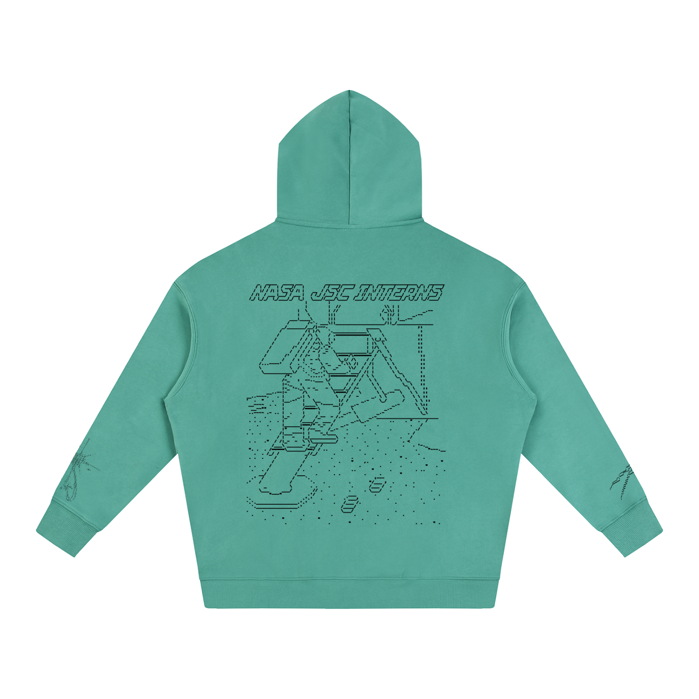 Ascii Art Hoodie, Black Design version