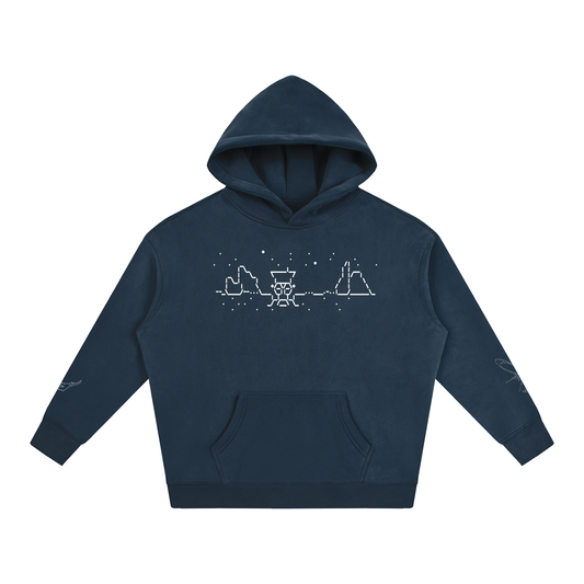 Ascii Art Hoodie, White Design version