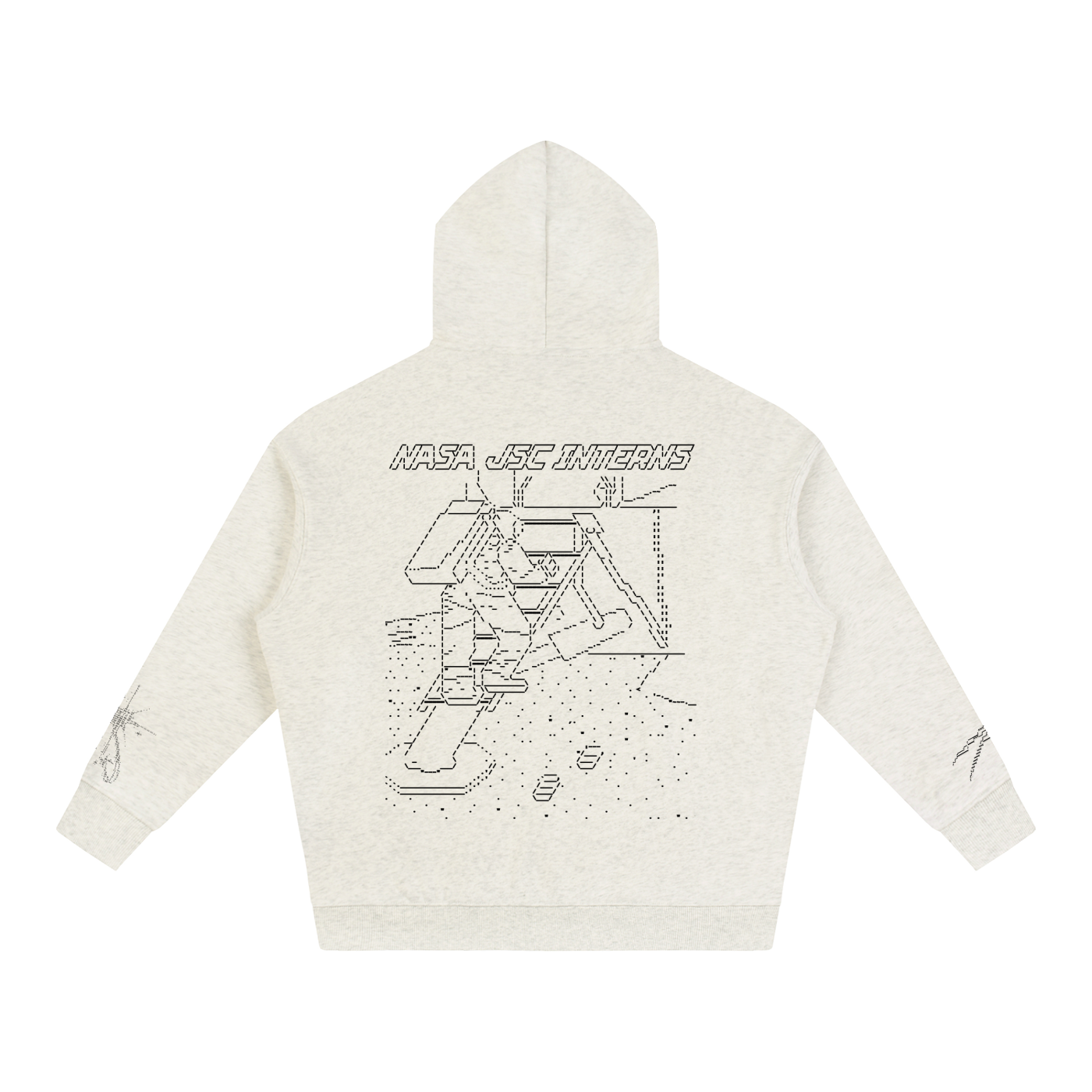 Ascii Art Hoodie, Black Design version