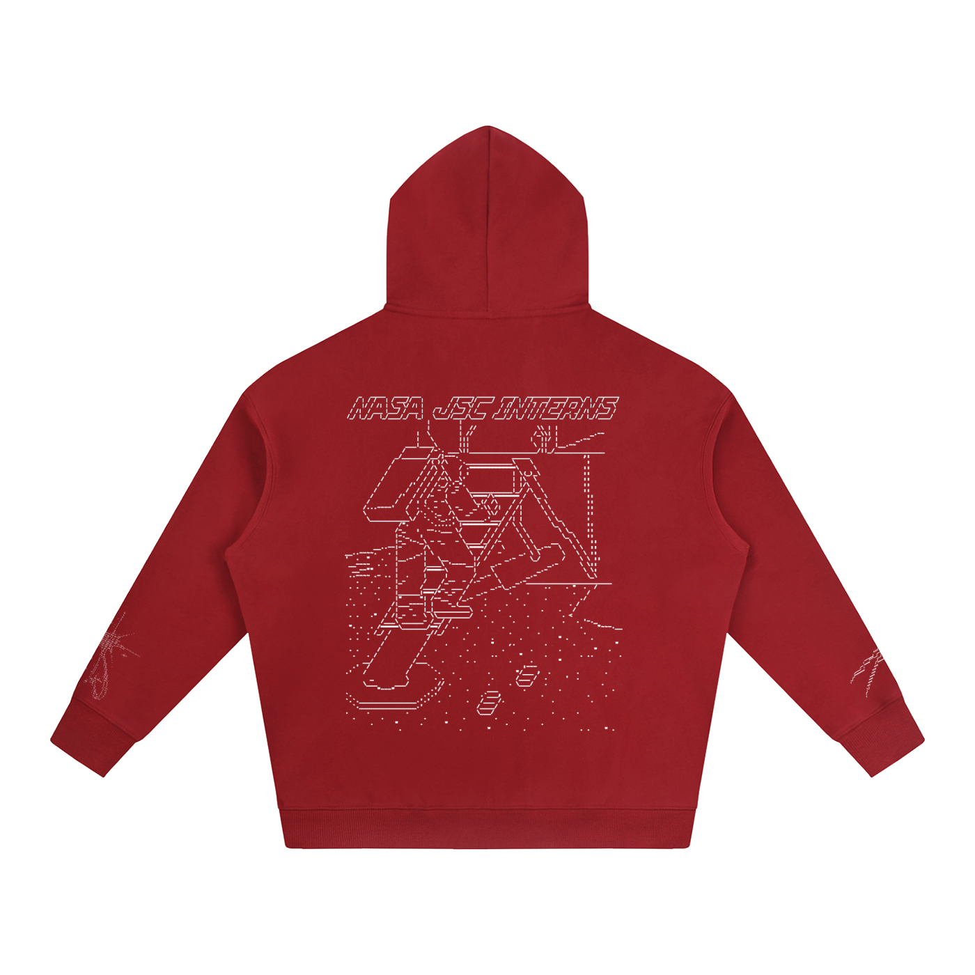 Ascii Art Hoodie, White Design version