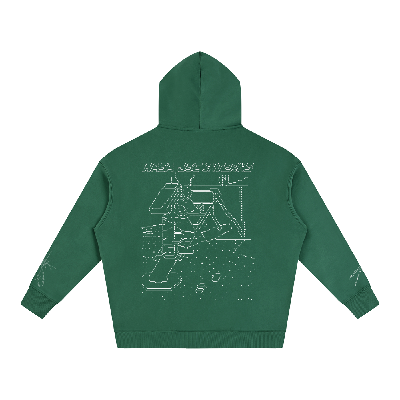 Ascii Art Hoodie, White Design version