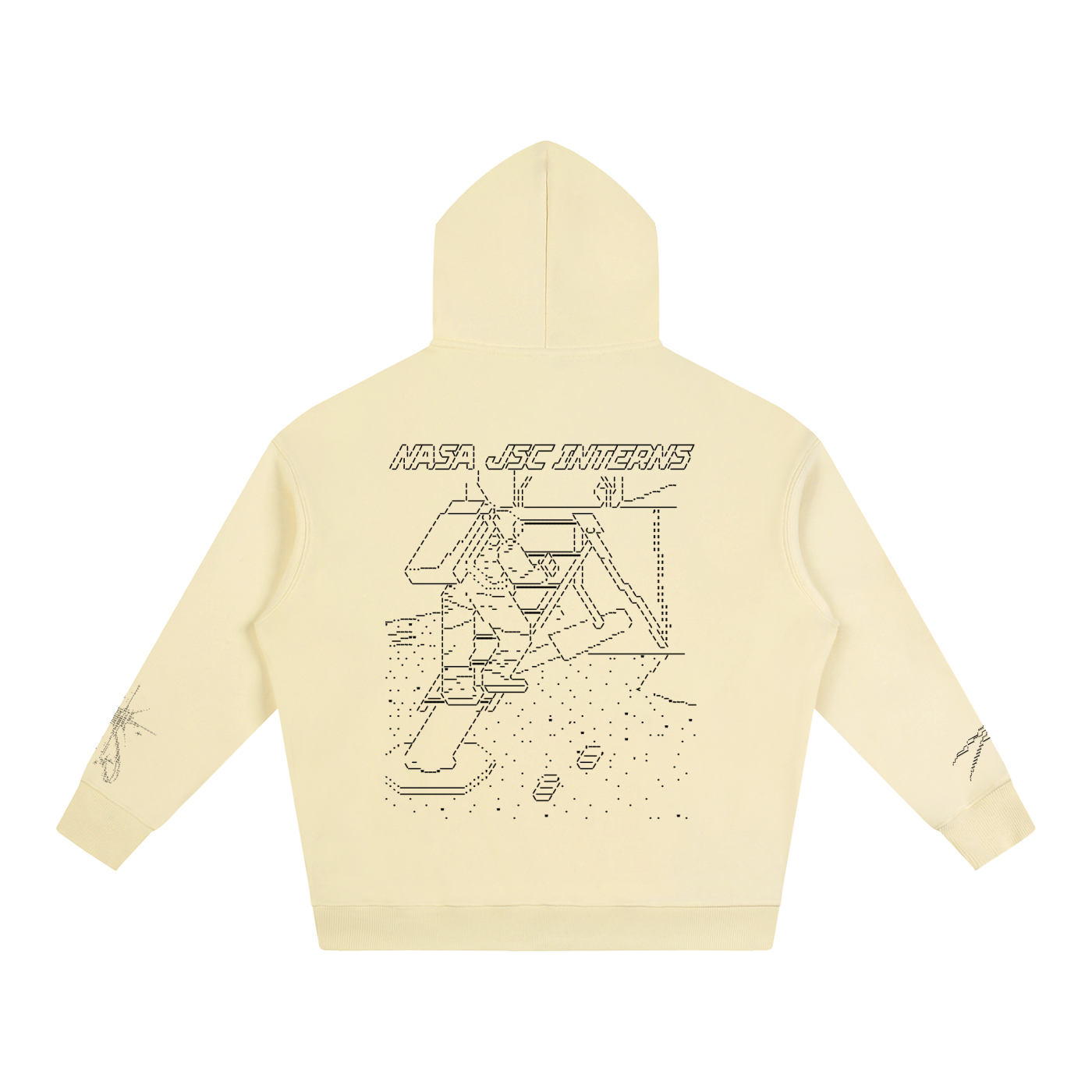 Ascii Art Hoodie, Black Design version