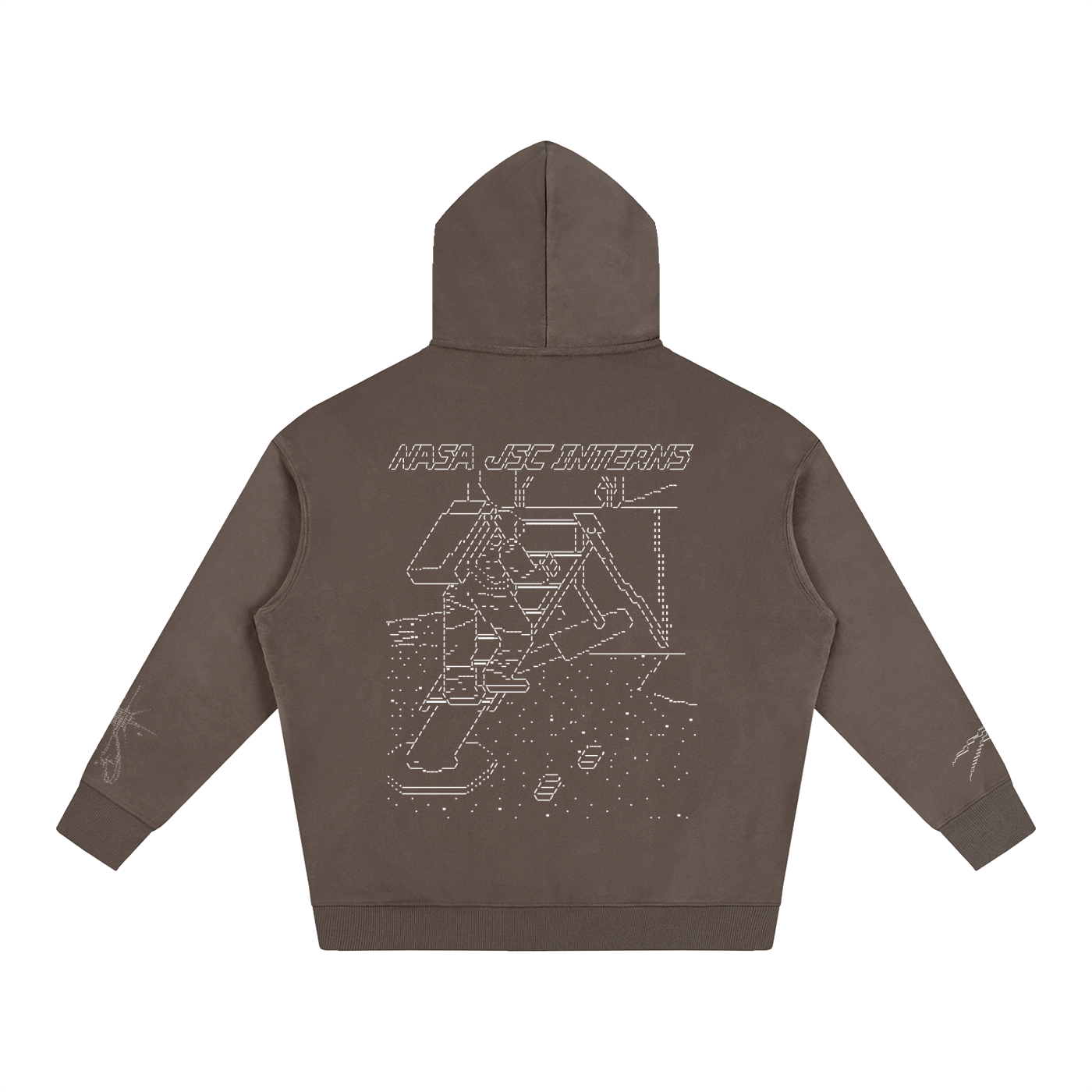 Ascii Art Hoodie, White Design version