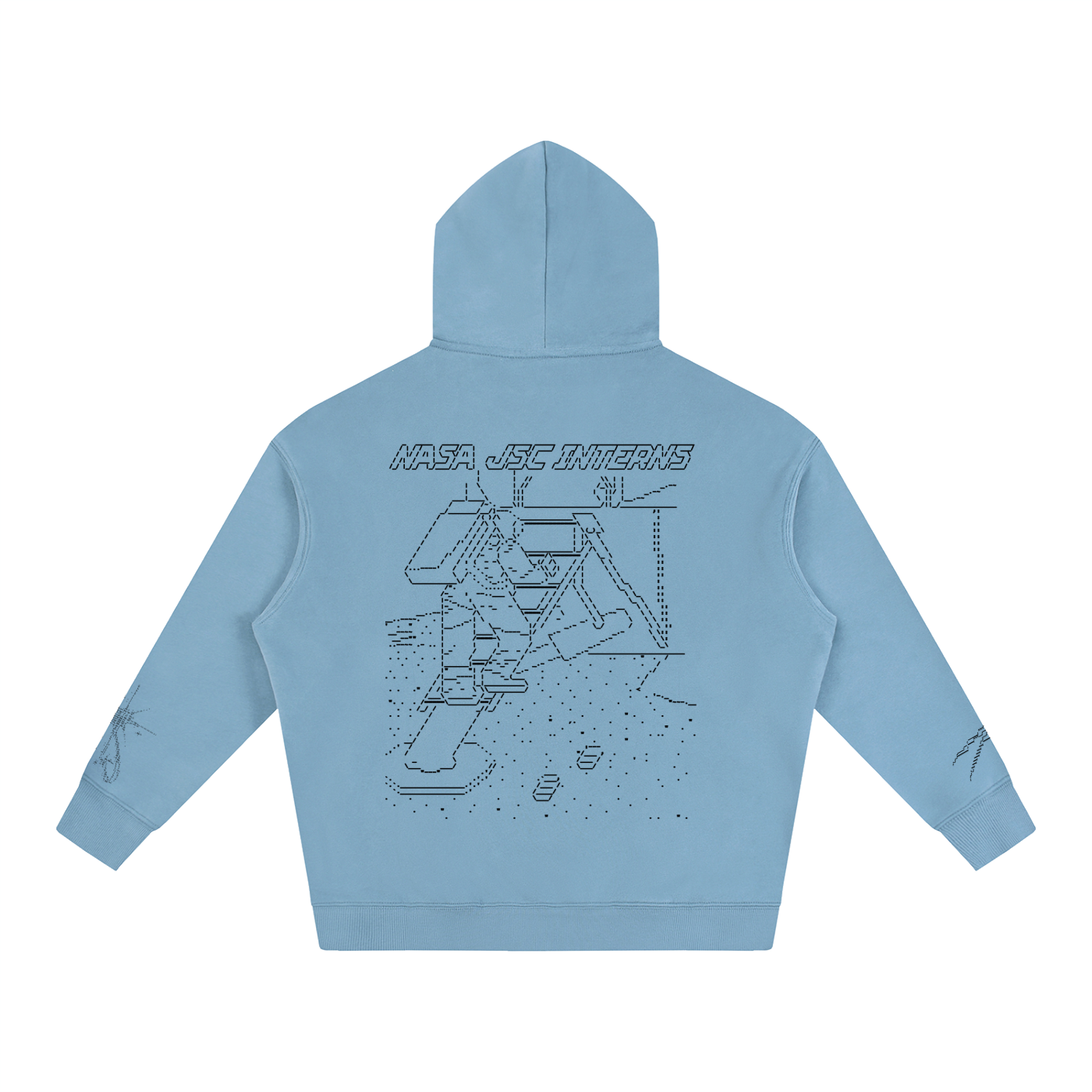Ascii Art Hoodie, Black Design version