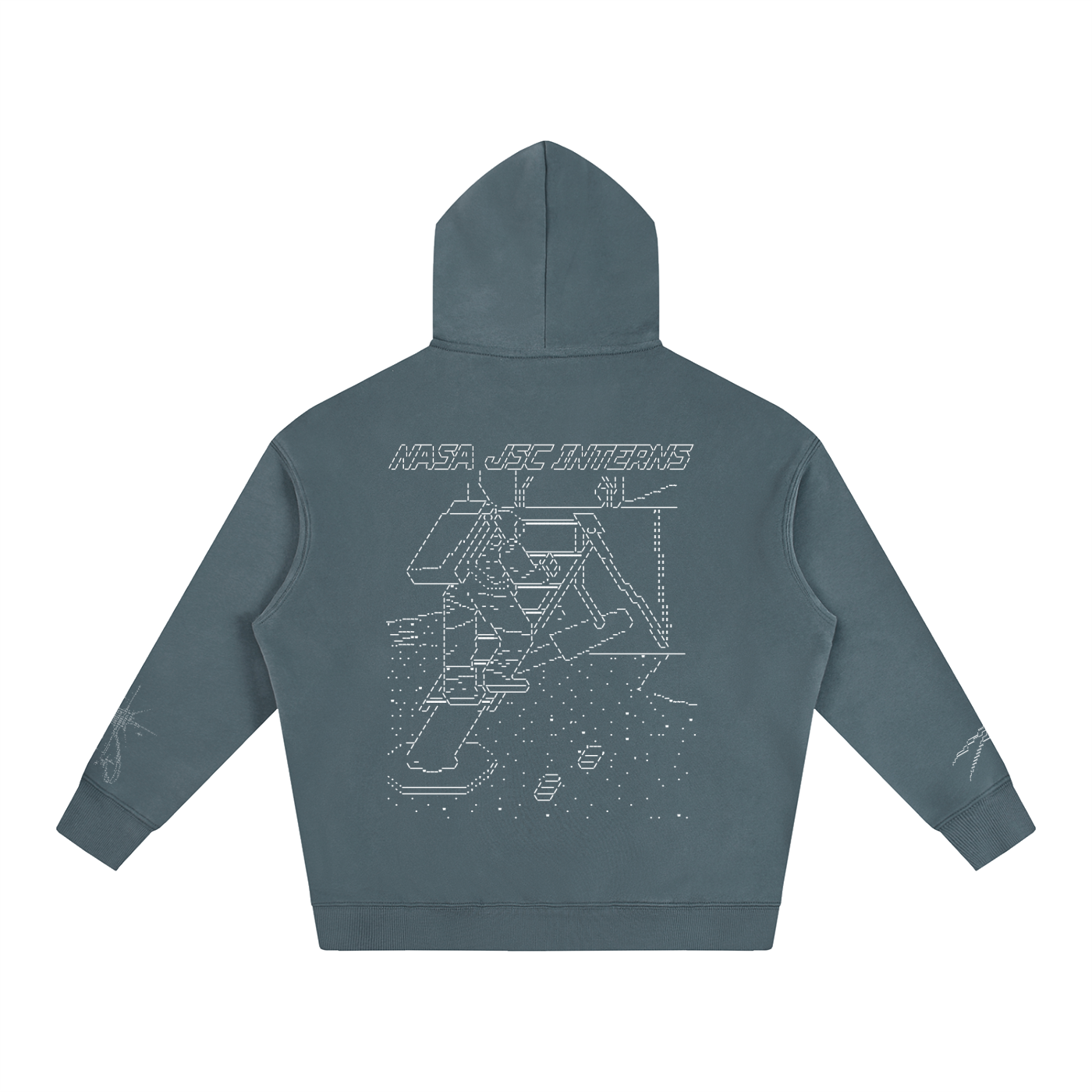 Ascii Art Hoodie, White Design version