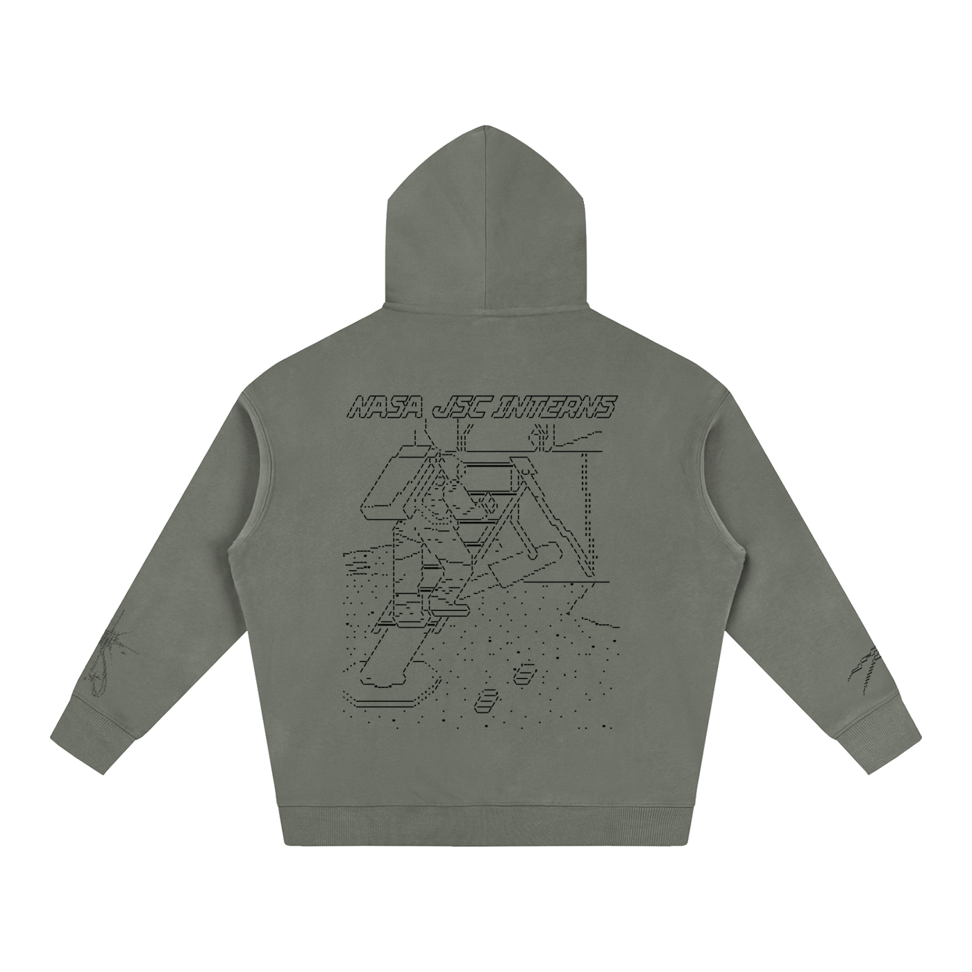 Ascii Art Hoodie, Black Design version